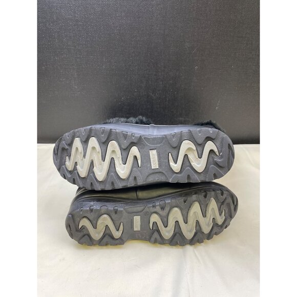 Khombu Women's Black Suede Rubber Fur Arctic Snow boots Shoes Size 10 SKU 6051 - Picture 5 of 8